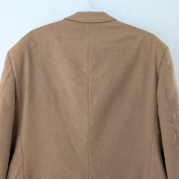 Vintage Camel Hair Sport Coat Men 42S Beige Retro Blazer 3 Buttons - Picture 5 of 10
